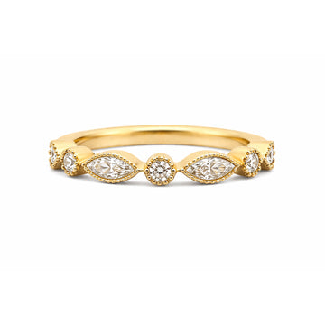 18ct Yellow Gold & Diamond Ring