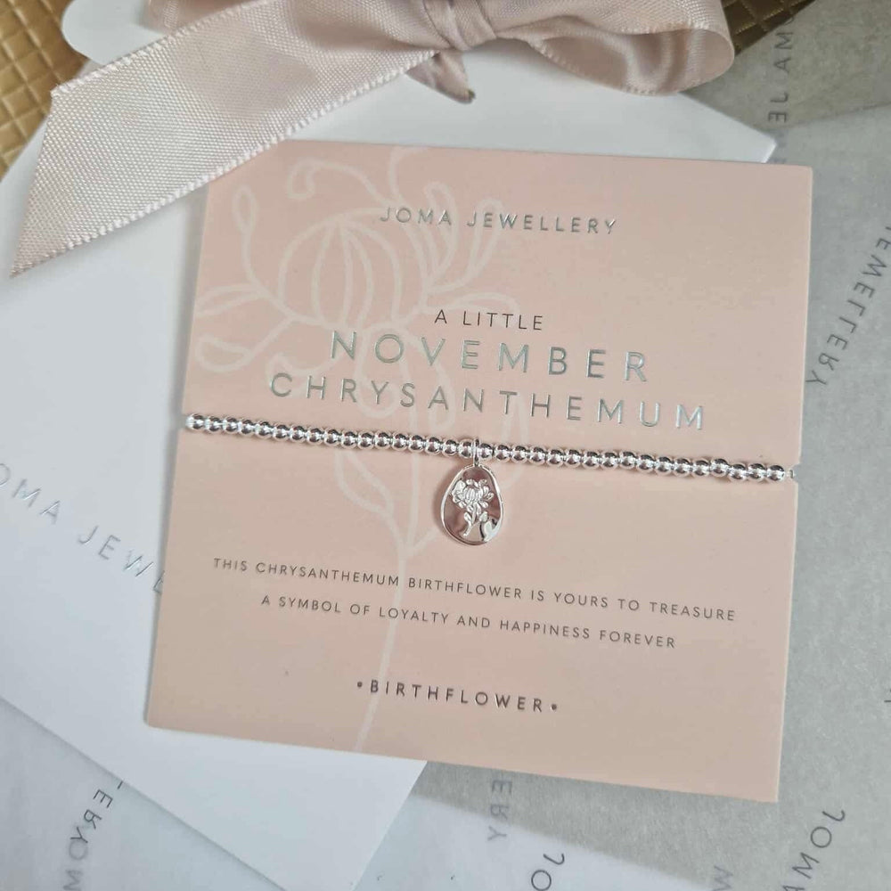 Joma Jewellery | November Birthflower Bracelet
