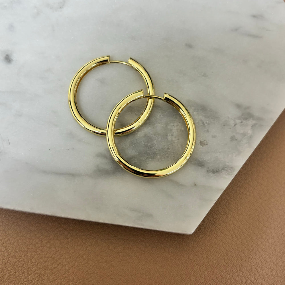 Gisser | Polished Bold Bands Hoops