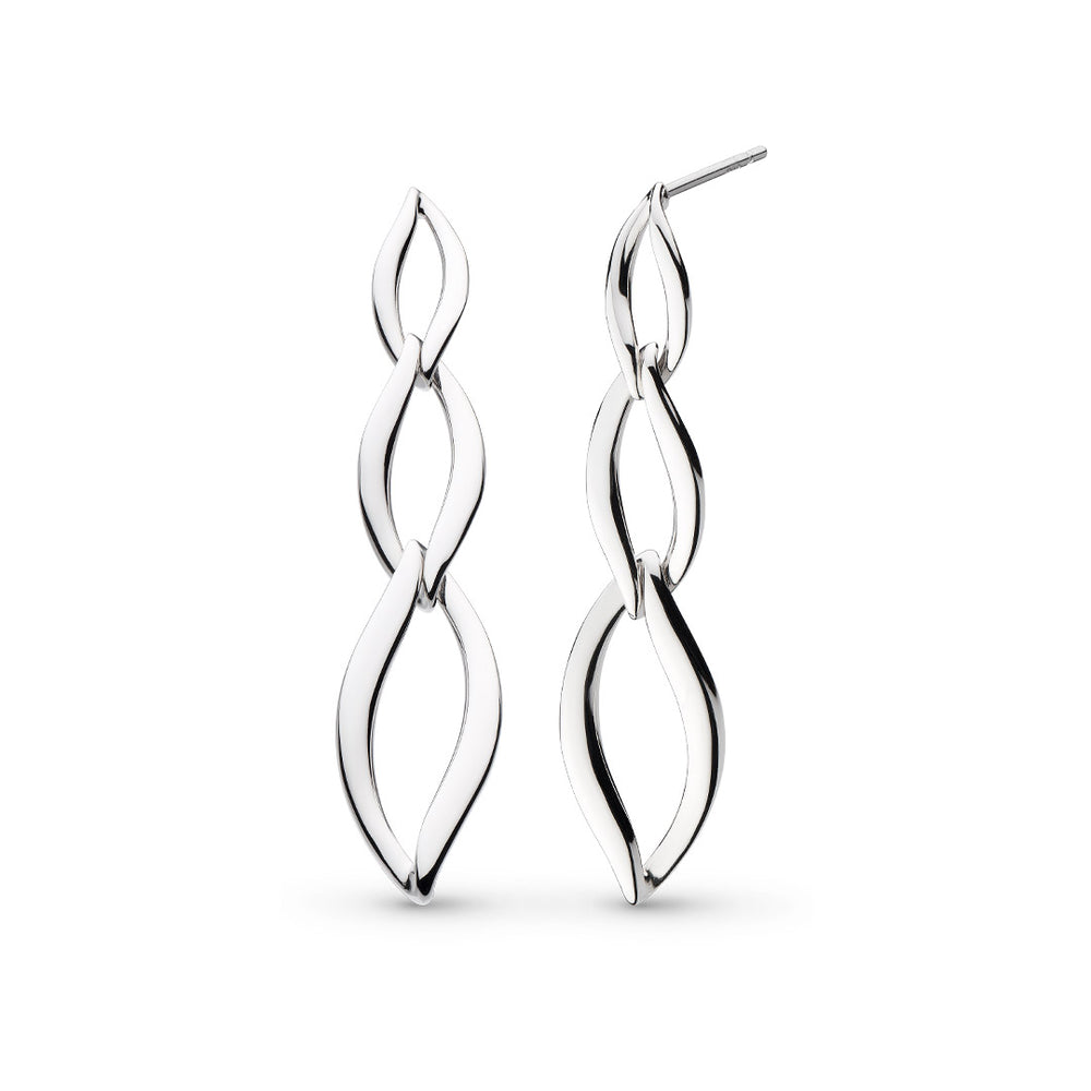 Kit Heath | Twine Link Trio Drop Earrings