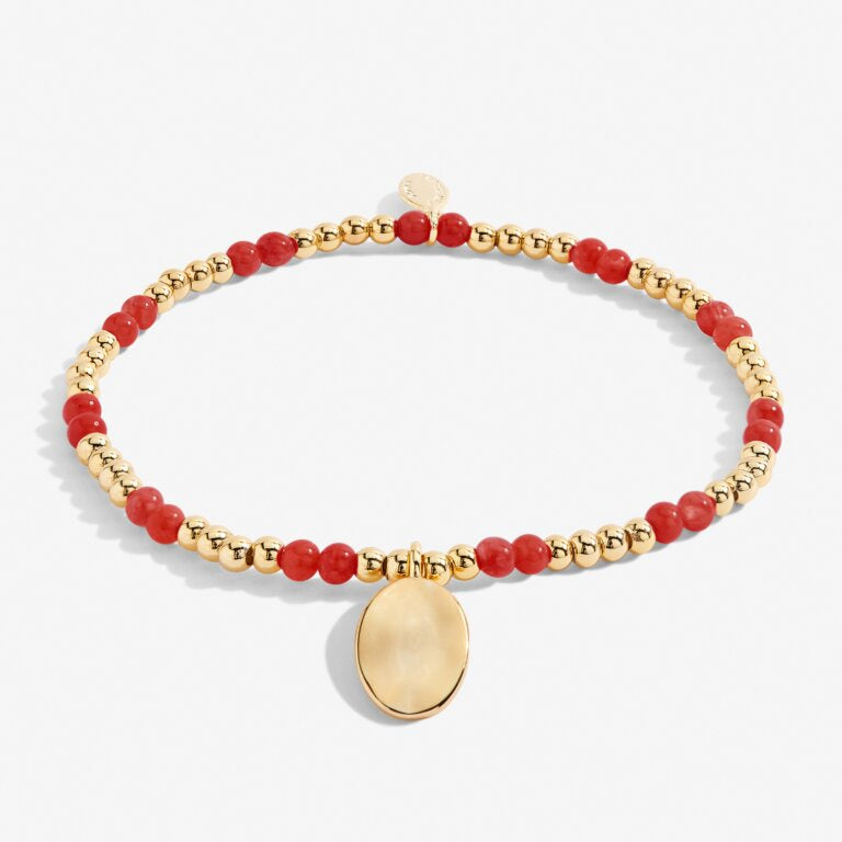 Joma Jewellery | Gold January Garnet Bracelet