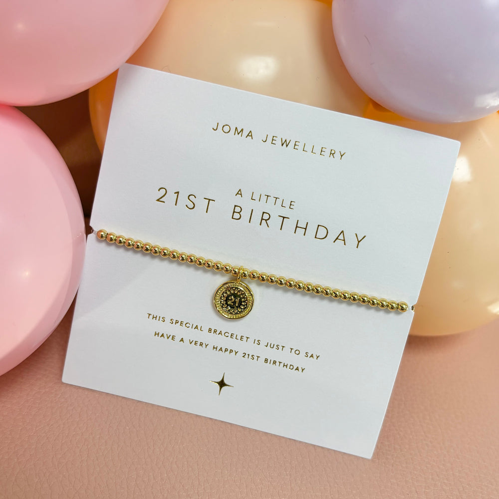 Joma Jewellery | Gold 21st Birthday Bracelet