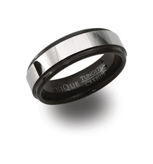 Unique & Co | Tungsten Carbide Ring with Black IP Plating