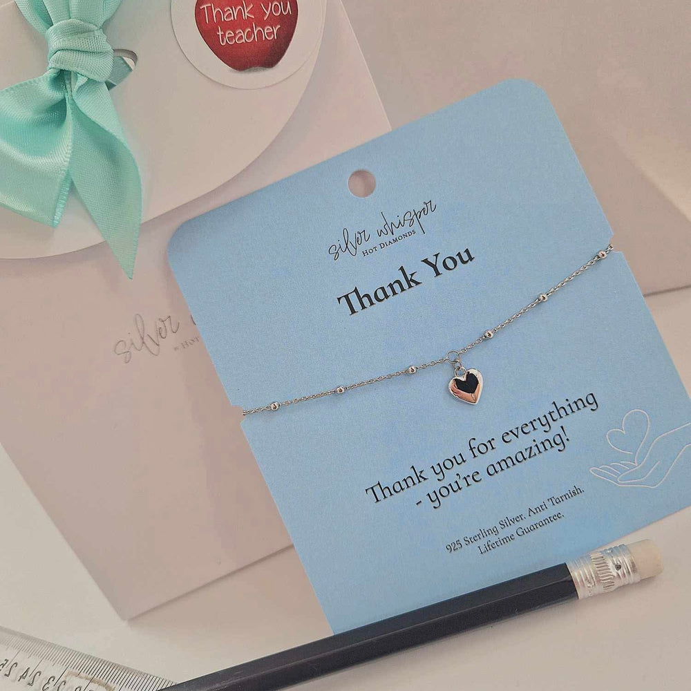 Hot Diamonds | Silver Whisper Thank You Bracelet