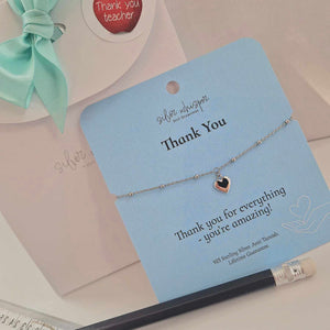 Hot Diamonds | Silver Whisper Thank You Bracelet