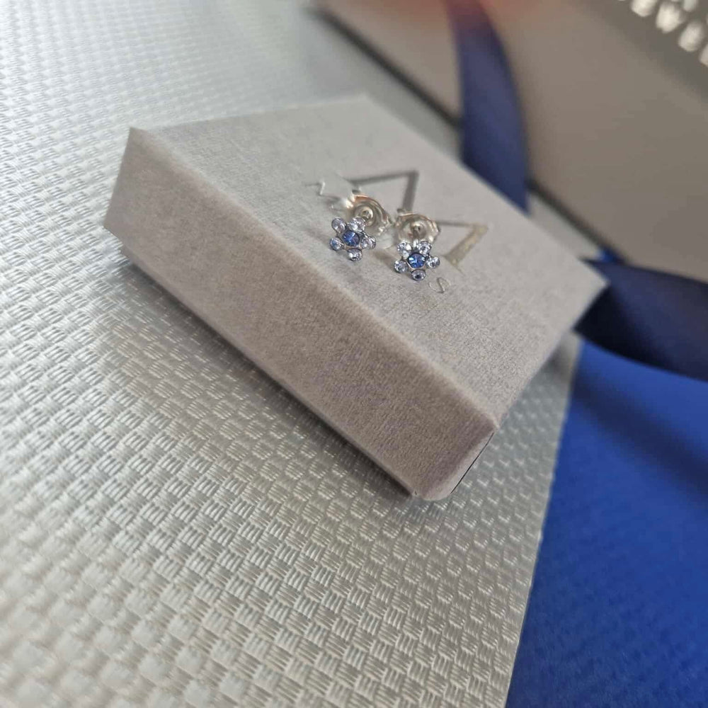Studex | Sensitive Daisy Light Sapphire Stud Earrings
