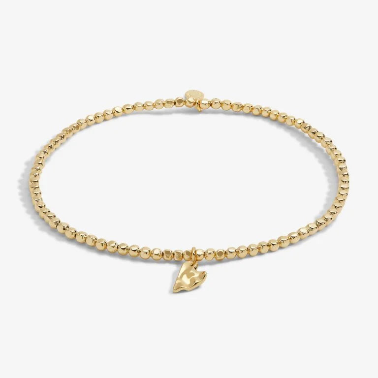 Joma Jewellery | Hammered Heart Anklet