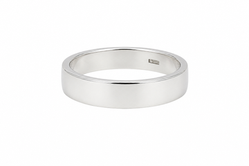 Sterling Silver Flat Plain Band Ring