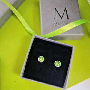 August Birthstone Earrings - Maudes The Jewellers