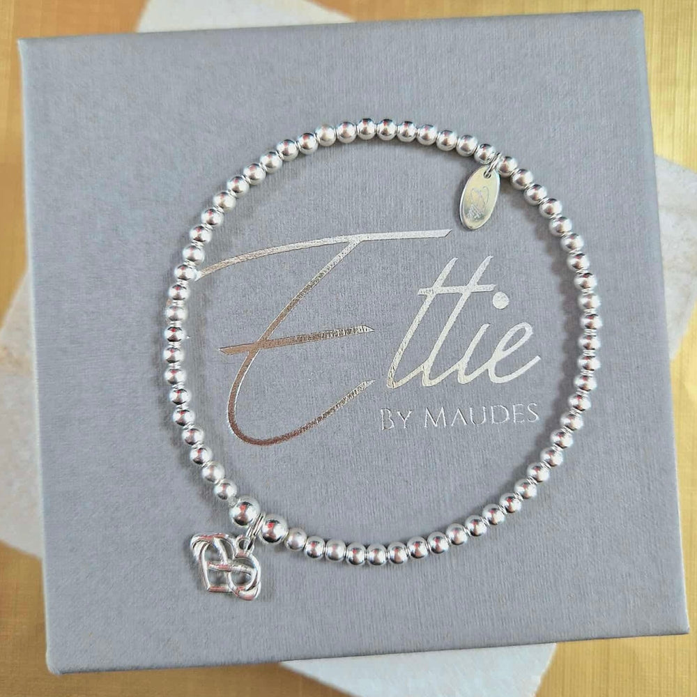 Ettie Thinbead Infinity Heart Bracelet