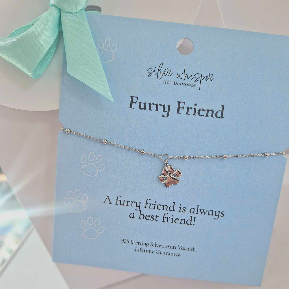 Hot Diamonds | Silver Whisper Furry Friend Bracelet