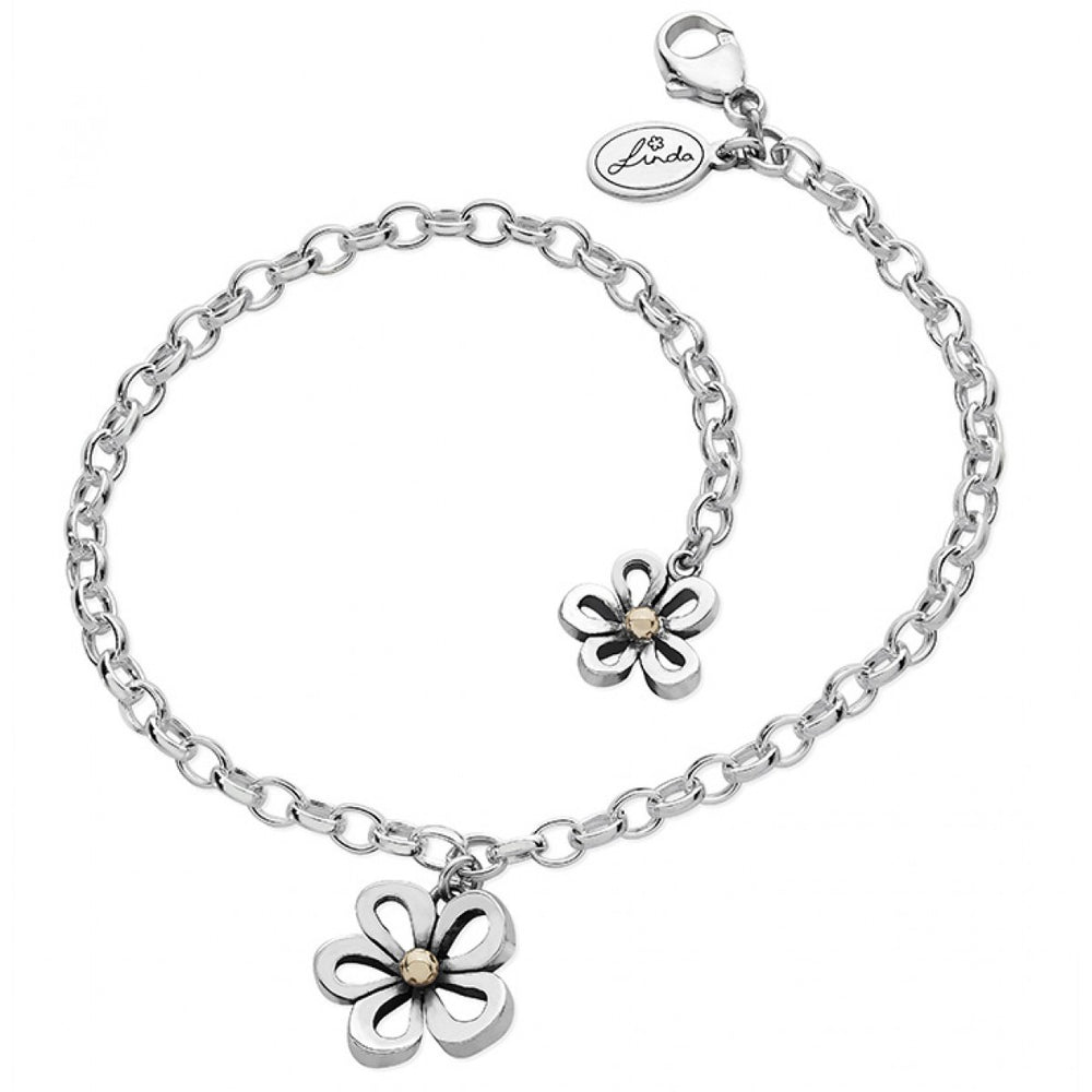 Linda Macdonald | Sterling Silver Woodland Flower Bracelet