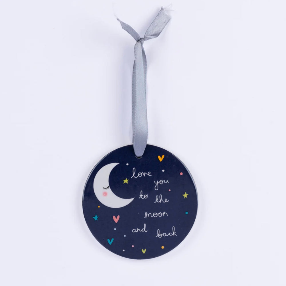 Belly Button Designs | Ceramic Hanging Decoration | Love You To The Moon And Back