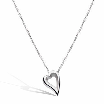 Kit Heath | Love Story Silver Heart Necklace