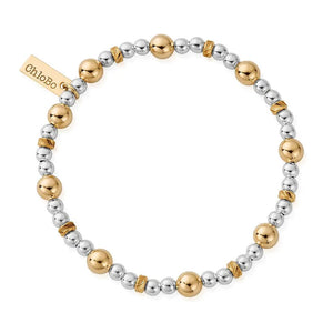 ChloBo | Gold and Silver Sparkle Ball Bracelet