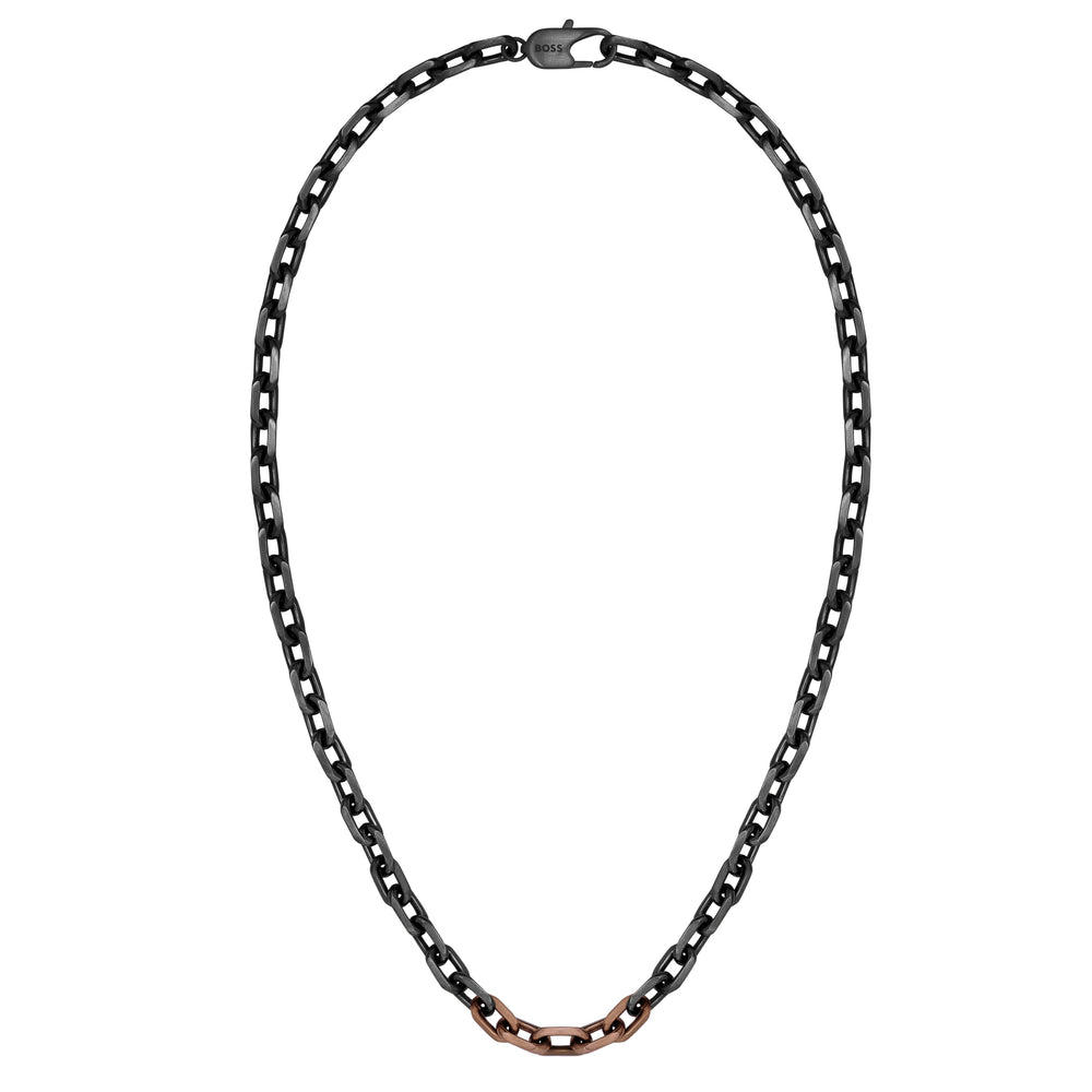 Boss | Kane GQ Black and Copper IP Necklace