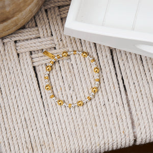ChloBo | Gold and Silver Sparkle Ball Bracelet