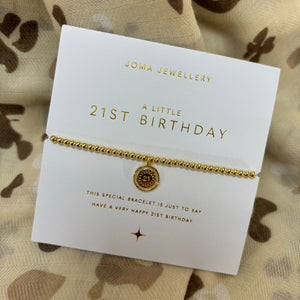 Joma Jewellery | Gold 21st Birthday Bracelet
