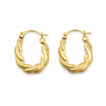 9ct Yellow Gold Hoop Earrings
