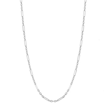 9ct White Gold Multi-Link Chain Necklace