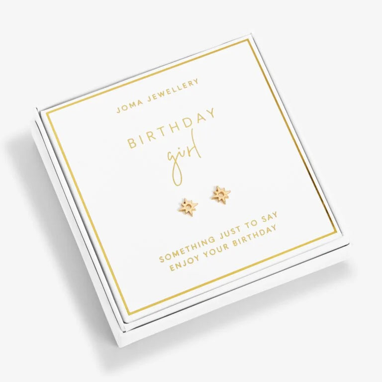 Joma Jewellery | Beautifully Boxed Birthday Girl Earrings