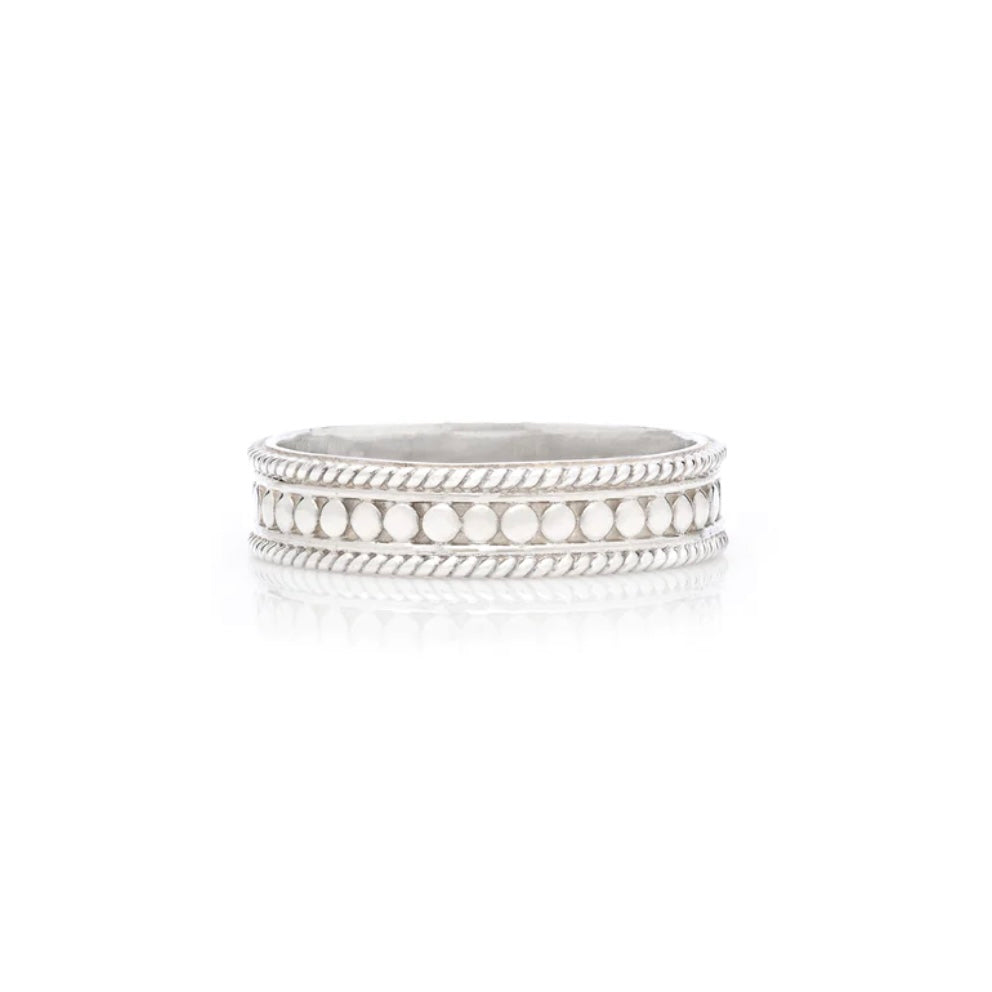 Anna Beck | Dotted Silver Stacking Ring