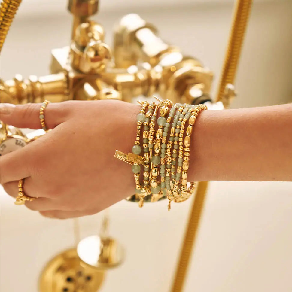 ChloBo | Gold Good Fortune Aventurine Bracelet