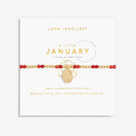 Joma Jewellery | Gold January Garnet Bracelet