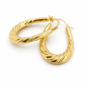 9ct Yellow Gold Hoop Earrings