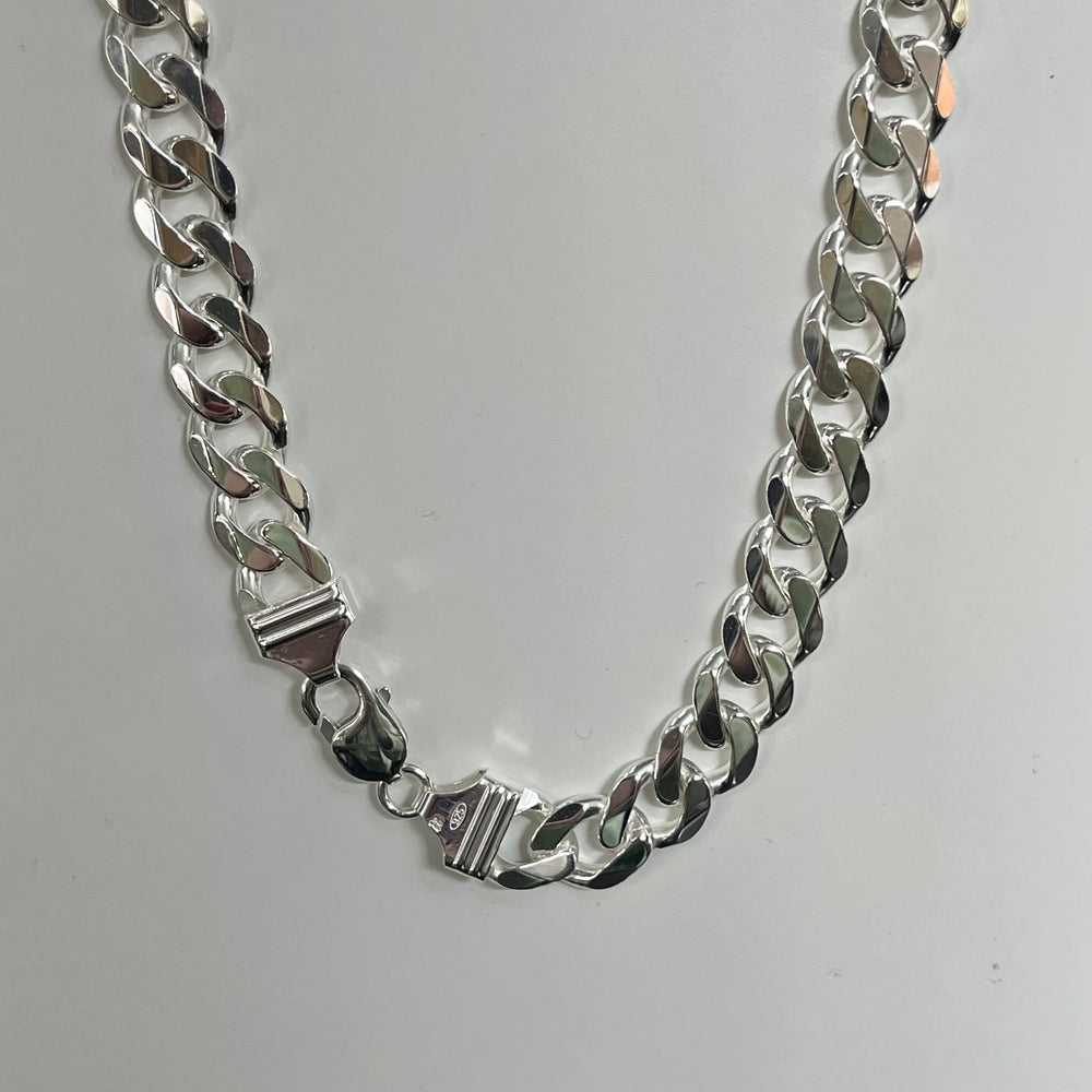 Sterling Silver 22” Curb Chain Necklace