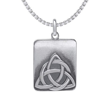 Fred Bennett | Oxidised Rectangular Trinity Pendant