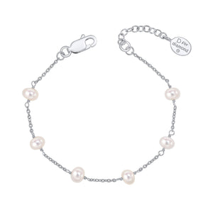 D For Diamond | Pearl Station Bracelet