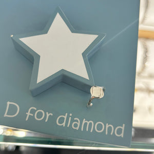 D for Diamond | Children’s Sterling Silver Signet Ring - Maudes The Jewellers