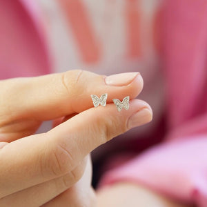 Lisa Angel | Crystal Butterfly Stud Earrings