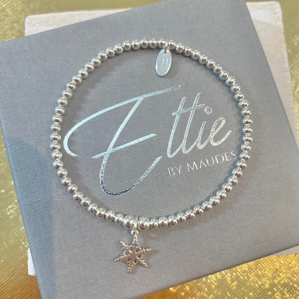 Ettie Thinbead Snowflake Bracelet