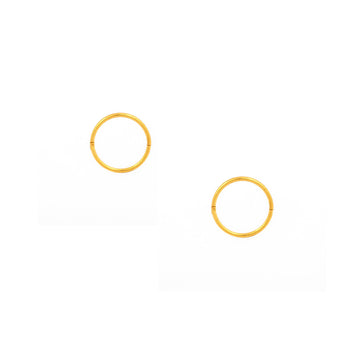 Studex | Sensitive Gold Plated 3/8” & 1/2” Smooth Hinged Hoops