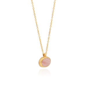Anna Beck | Small Pink Opal Pendant Necklace
