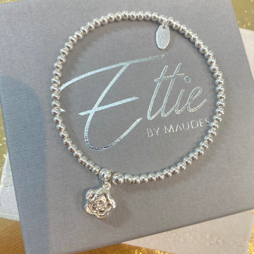 Ettie Thinbead Puffed Flower Bracelet