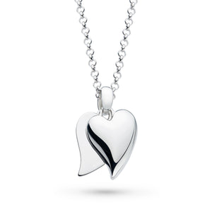 Kit Heath | Desire Love Duet Silver Heart Necklace