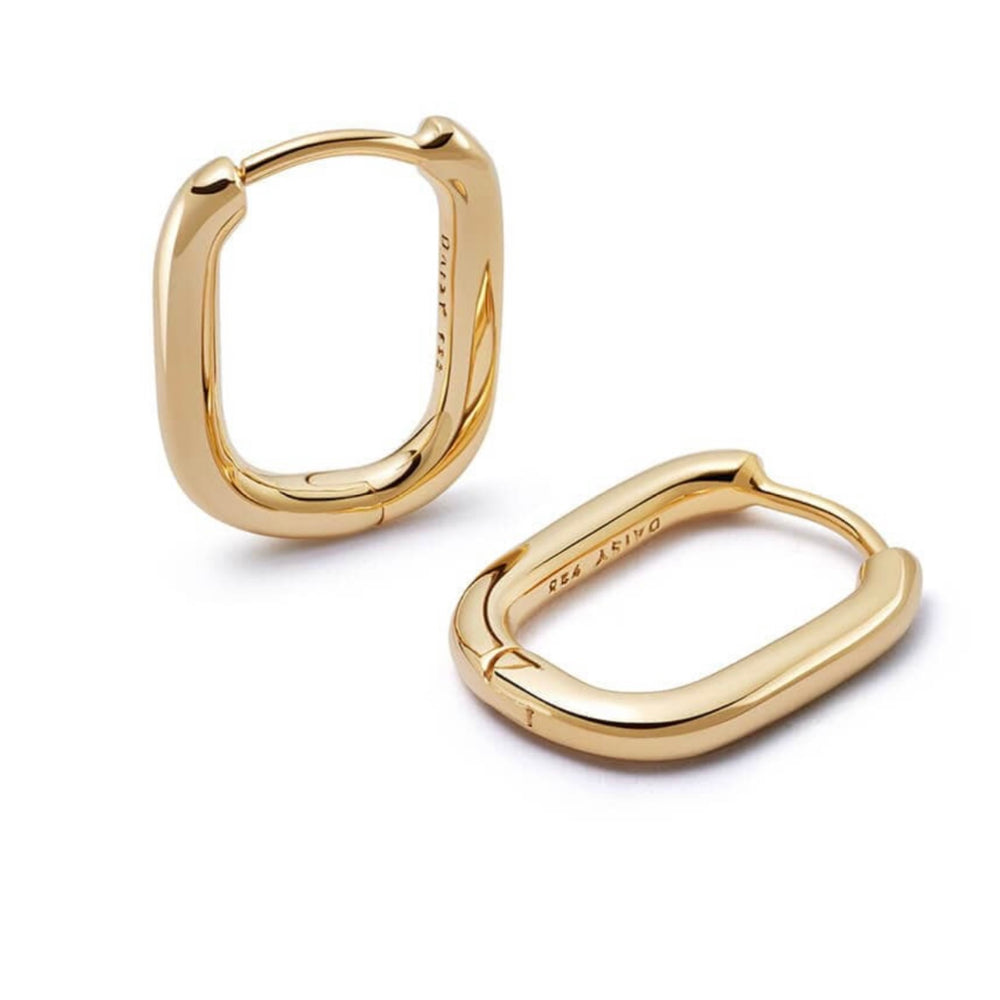 Daisy London | Estée Lalonde Mini Square Hoop Earrings