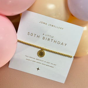 Joma Jewellery | Gold 50th Birthday Bracelet