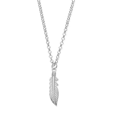 ChloBo | Men’s Belcher Chain Feather Necklace
