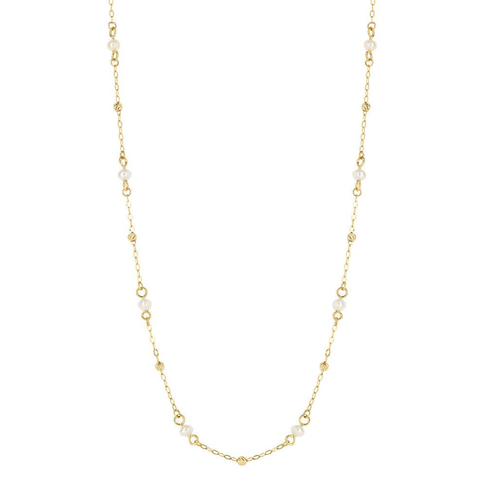 9ct Yellow Gold Freshwater Pearl Necklace