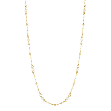 9ct Yellow Gold Freshwater Pearl Necklace