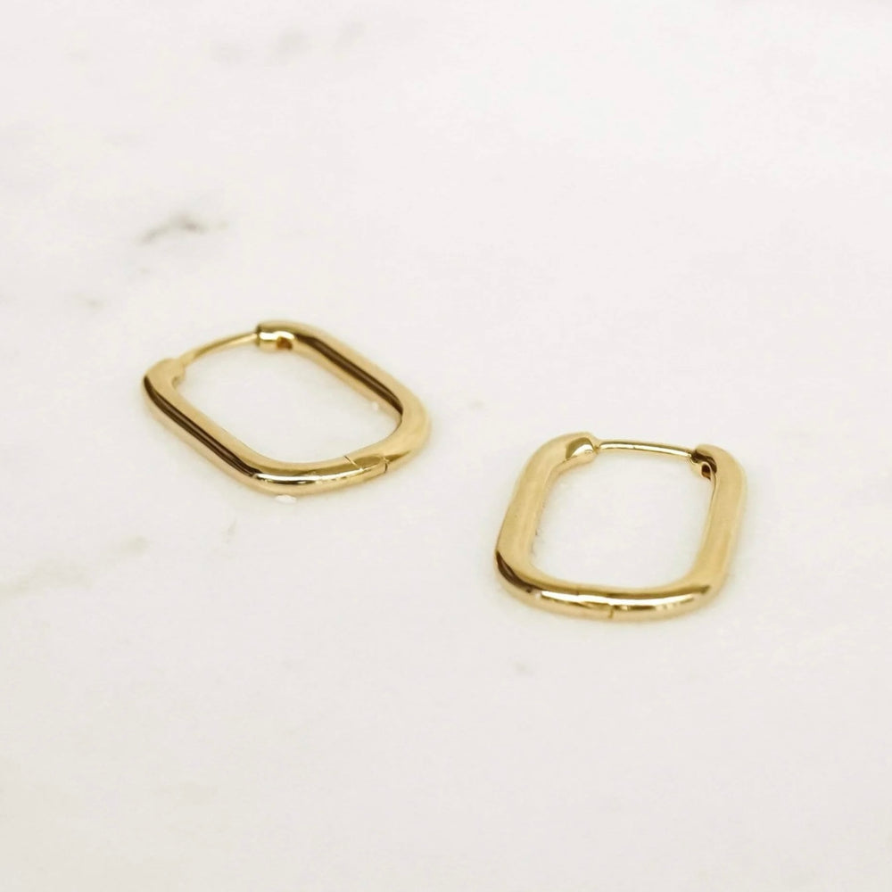 Daisy London | Estée Lalonde Mini Square Hoop Earrings