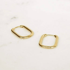 Daisy London | Estée Lalonde Mini Square Hoop Earrings