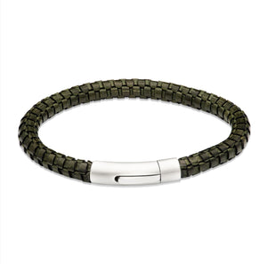 Unique & Co | Dark Green Leather Bracelet