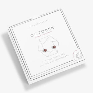 Joma Jewellery | October Tourmaline Birthstone Boxed Earrings