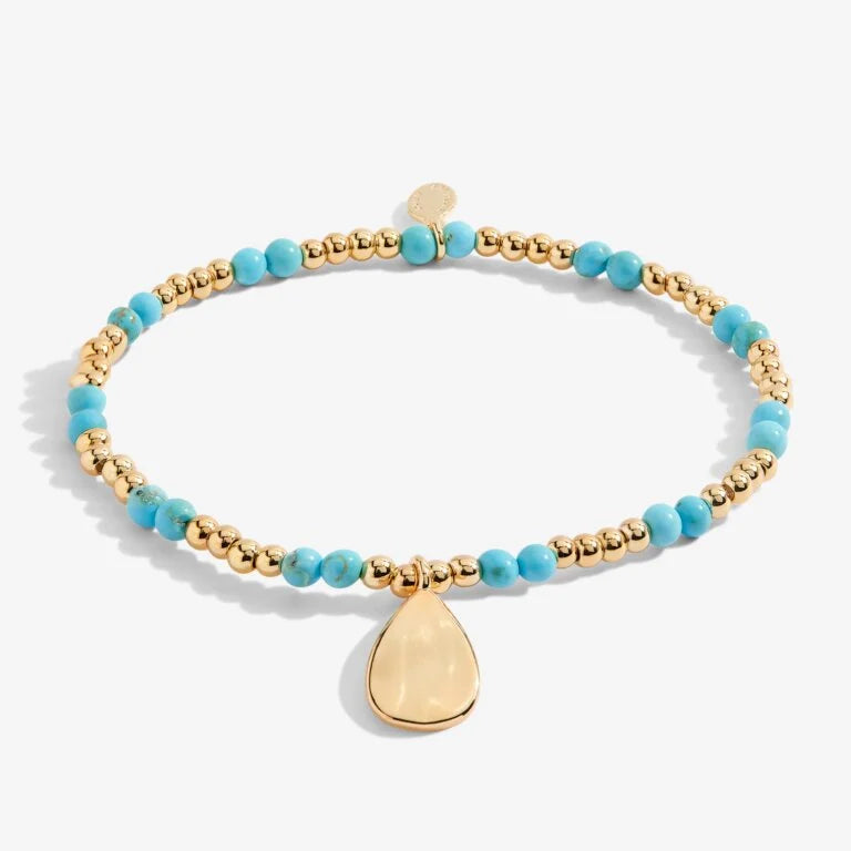 Joma Jewellery | Gold December Turquoise Bracelet