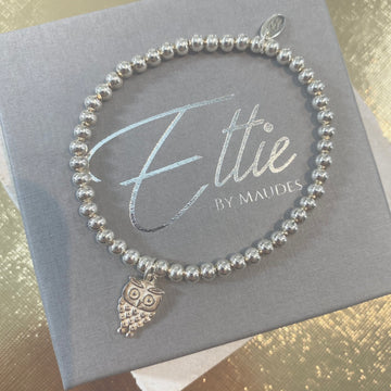 Ettie Medium Bead Owl Bracelet